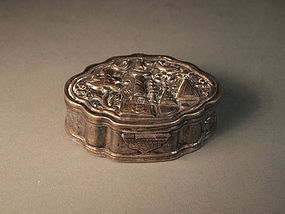 Small Persian repousse silver box