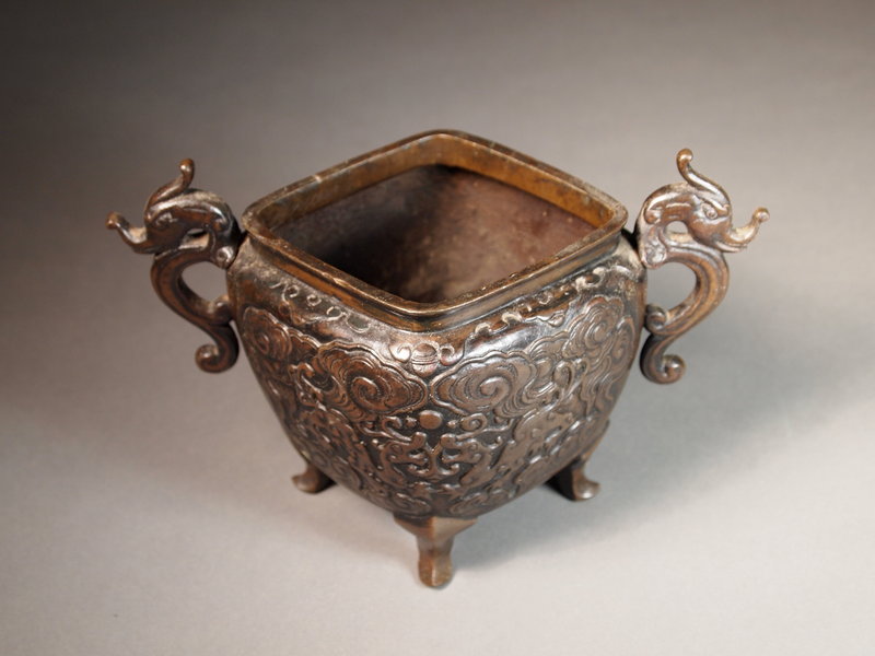 Japanese bronze incense burner