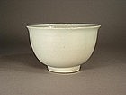 Korean white glazed porcelain bowl