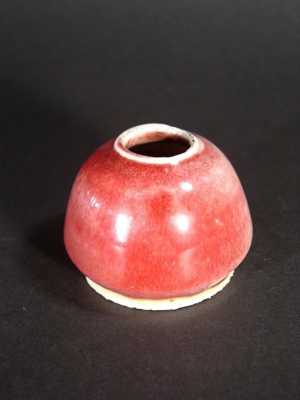 Chinese porcelain copper-red glazed water pot