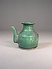 Chinese green glazed stoneware ewer