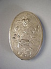 Chinese export silver cosmetic box