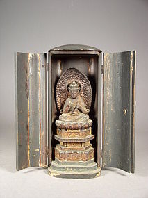 Japanese portable Buddhist shrine