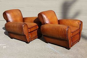 Evereux Restored Rollback French Club Chairs