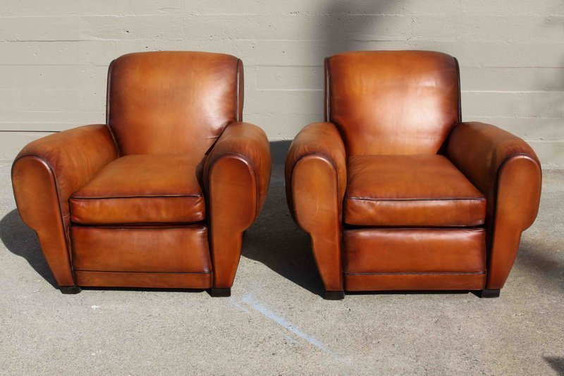 Evereux Restored Rollback French Club Chairs