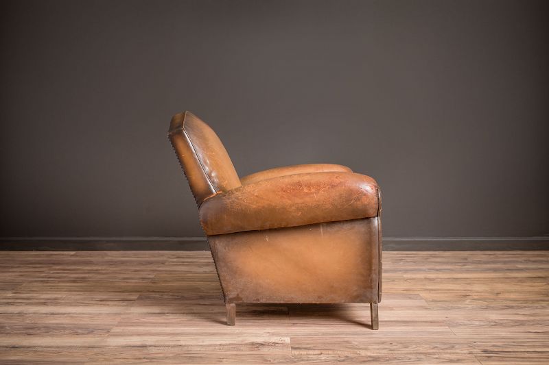 Gendarme Daniel Solo Leather French Club Chairs