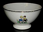 Adorable French Cafe au Lait Bowl Children & Animals