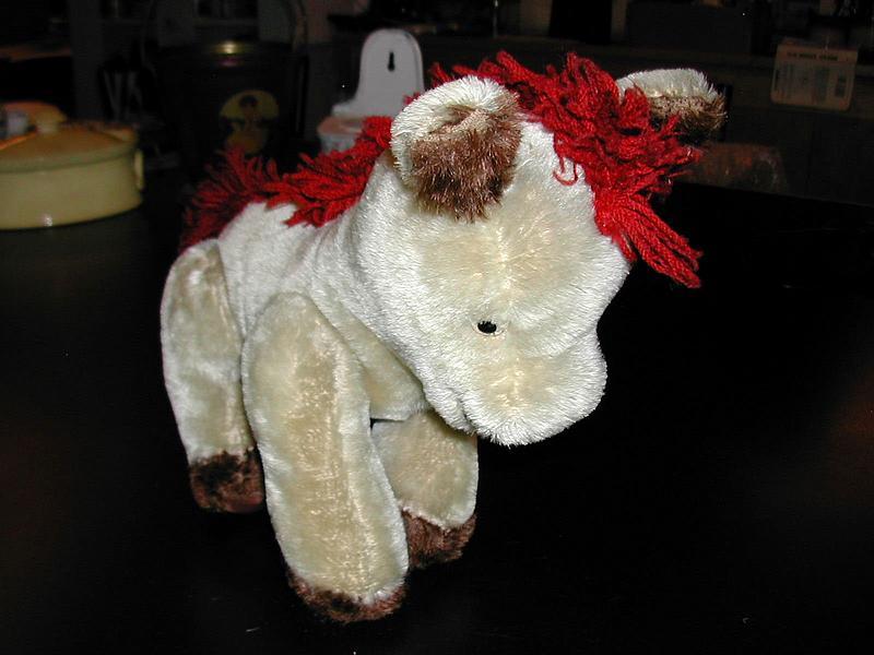 Vintage Mohair Stuffed Donkey