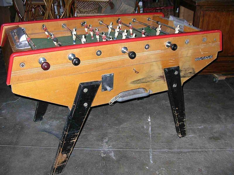 Vintage French Baby-foot Golfazur Foosball Table