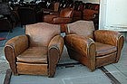 Vintage French Club Chairs Claude Champagne Gendarme