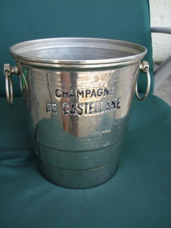 Vintage French Champagne de Castellane Ice Bucket