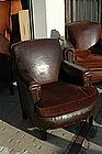Vintage French Club Chair Liseux Nailed Single