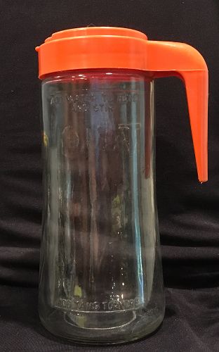 Older Orange Tang Pitcher Container