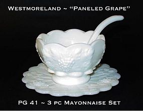 Westmoreland "Paneled Grape" PG 41 3pc Mayo Set