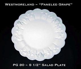 Westmoreland "Paneled Grape" PG 80 8 1/2" Salad Plate