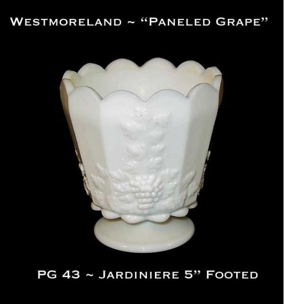 Westmoreland &quot;Paneled Grape&quot; PG 42 ~ 5&quot; Tall Jardiniere