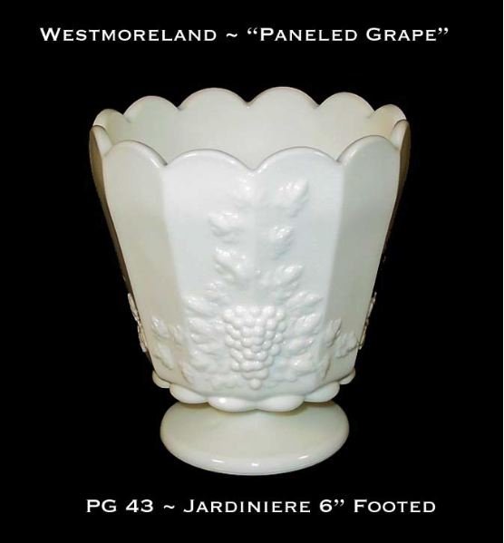 Westmoreland &quot;Paneled Grape&quot; PG 43 ~ 6&quot; Tall Jardiniere