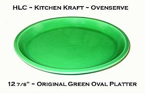 HLC Co. ~ Kitchen Kraft ~ Org Green 13" Platter