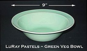 LuRay Pastels 1940's TS&T Lg Green Vegetable Bowl