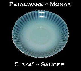 Macbeth-Evans Petalware Monax Saucer