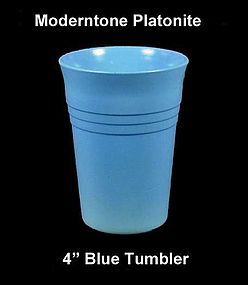 Moderntone Platonite Pastel Blue 4 inch Water Tumbler