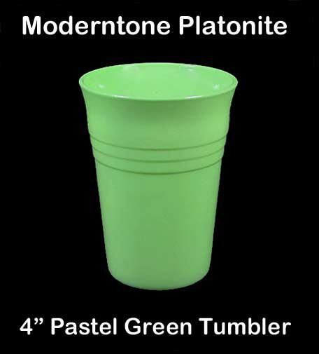 Moderntone Platonite Pastel Green 4 inch Water Tumbler