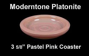 Moderntone Platonite Pastel Pink 3 5/8" Coaster