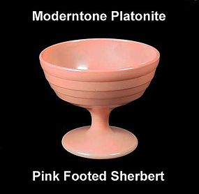 Moderntone Platonite Pastel Pink Footed Sherbert