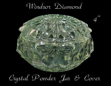 Jeannette Glass - Windsor Diamond Crystal Powder Jar