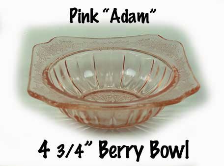 Jeannette Glass ~ Pink Adam 4 3/4&quot; Small Berry Bowl
