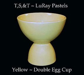 Taylor, Smith & Taylor ~ LuRay Yellow Double Egg Cup