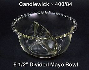 Imperial Candlewick 400/84 - 6 1/2 in Divided Mayo Bowl