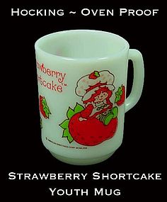 Fire King Strawberry Shortcake D Handle Youth Mug