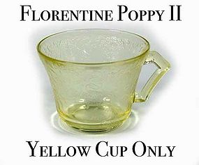 Hazel Atlas Florentine #2 - Yellow Cup Only