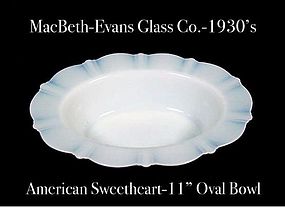 American Sweetheart Monax 11 inch Rimmed Oval Bowl