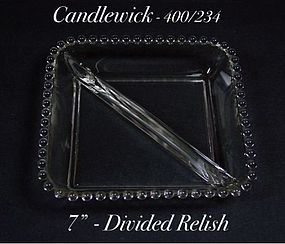 Imperial Candlewick - 400/234 Seven Inch Square Relish