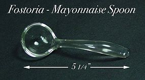 Fostoria Crystal Mayonnaise Spoon or Ladle