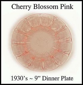 Jeanette ~ Cherry Blossom Pink 9" Dinner Plate