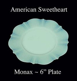 American Sweetheart Monax 6" bread & Butter Plate