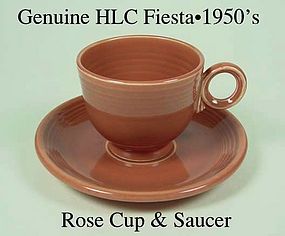 HLC Genuine Original Rose Fiesta Cup & Saucer