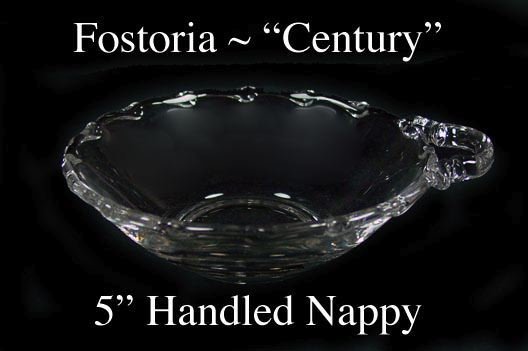 Fostoria Glass Co.~1950's ~ &quot;Century&quot; 5&quot; Handled Nappy