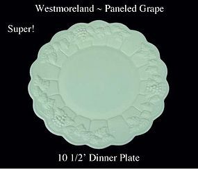 Westmoreland "Paneled Grape" PG  10 1/2" Dinner Plate
