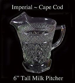 Imperial Glass ~ Cape Cod 16oz 1 Pint Milk Pitcher