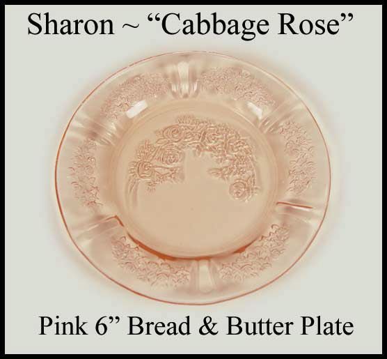 Federal ~ 1930s Pink Sharon 6 inch Bread n Butter Plate