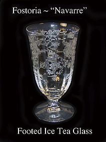 Fostoria Glass Navarre Footed Ice Tea Glass