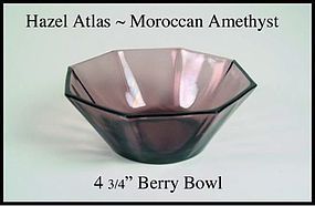 Hazel Atlas Moroccan Amethyst 4 3/4" Berry Bowl