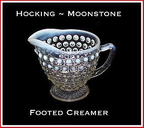 Anchor Hocking ~ Opalescent Moonstone Creamer