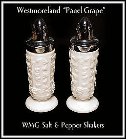 Westmoreland Paneled Grape Footed Shakers