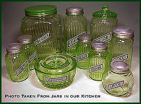 Vintage Like Anchor Hocking Replacement  Canister~Shaker Labels