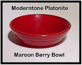Moderntone Platonite Maroon Berry Bowl